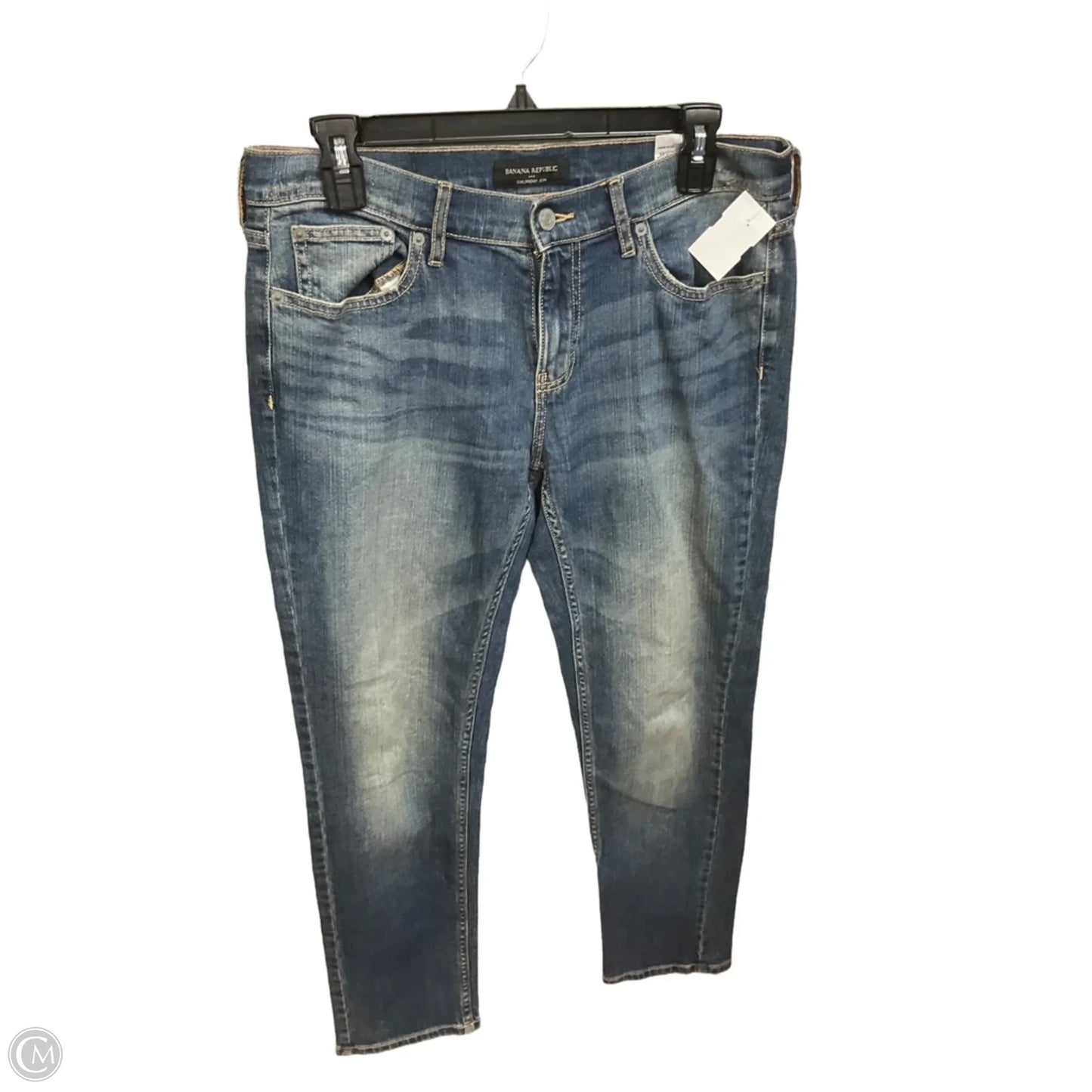 Jeans Boyfriend By Banana Republic In Blue Denim, Size: 4