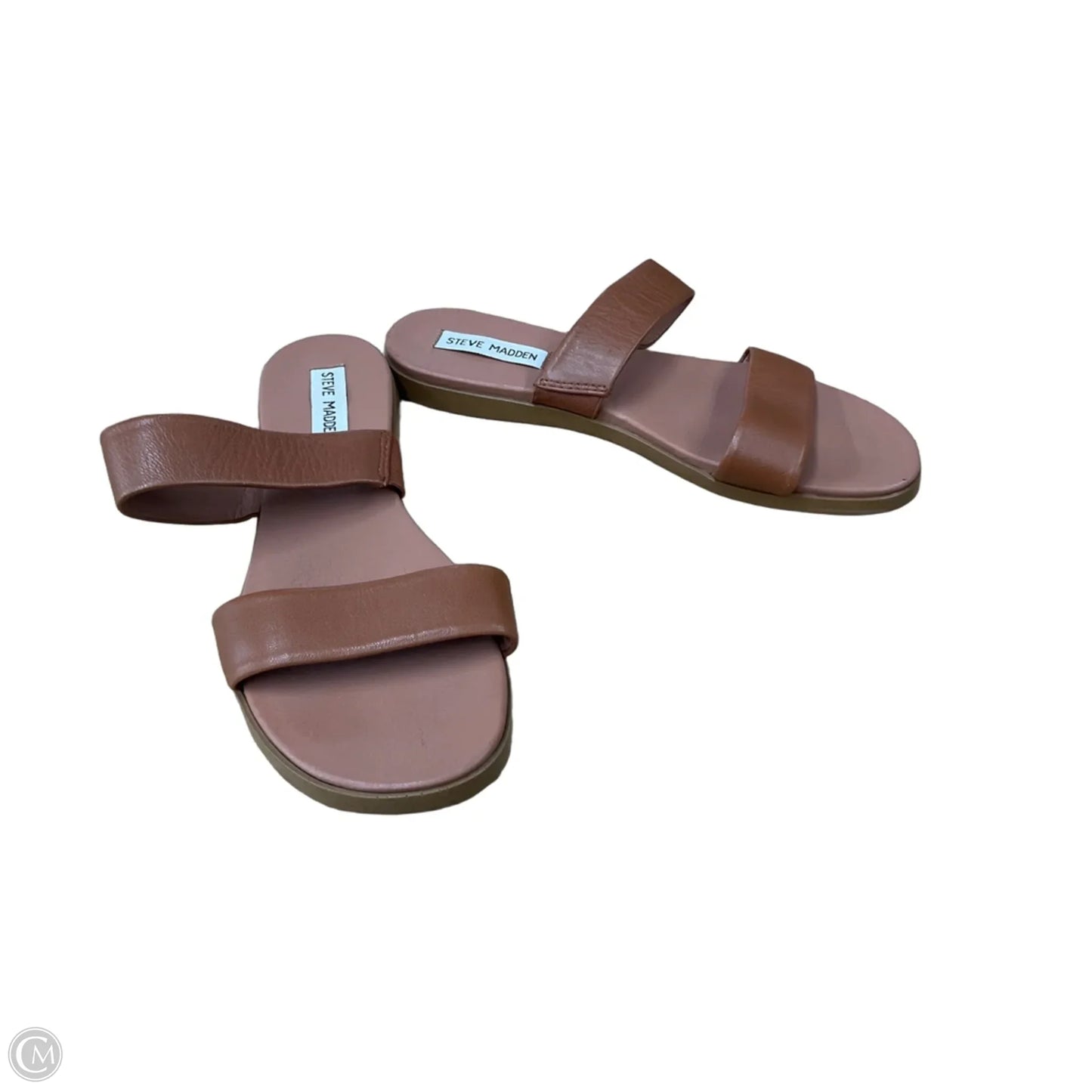 Sandals Flats By Steve Madden In Brown, Size: 7.5