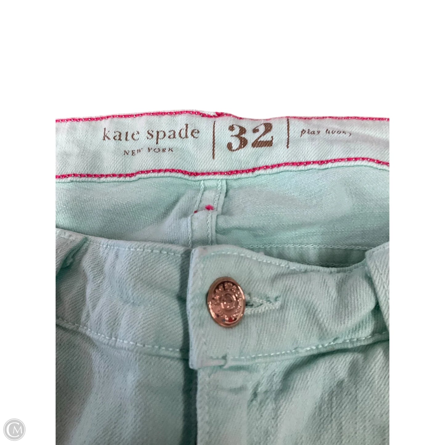 Pants Designer By Kate Spade In Aqua, Size: 12
