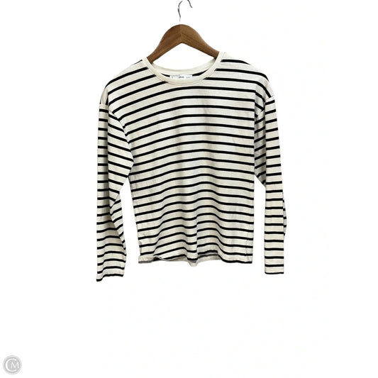 Top Long Sleeve By Mng In Striped Pattern, Size: Xs