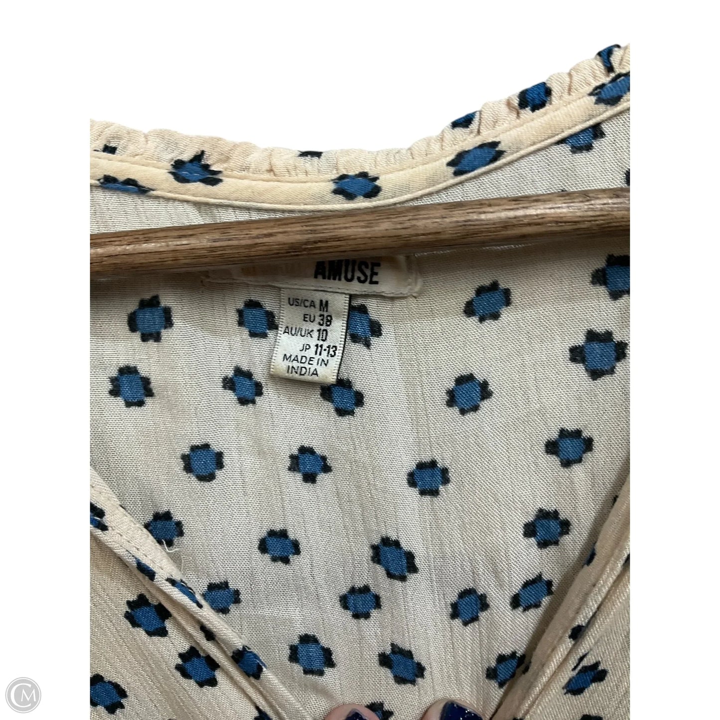 Blouse Long Sleeve By Braeve In Floral Print, Size: M