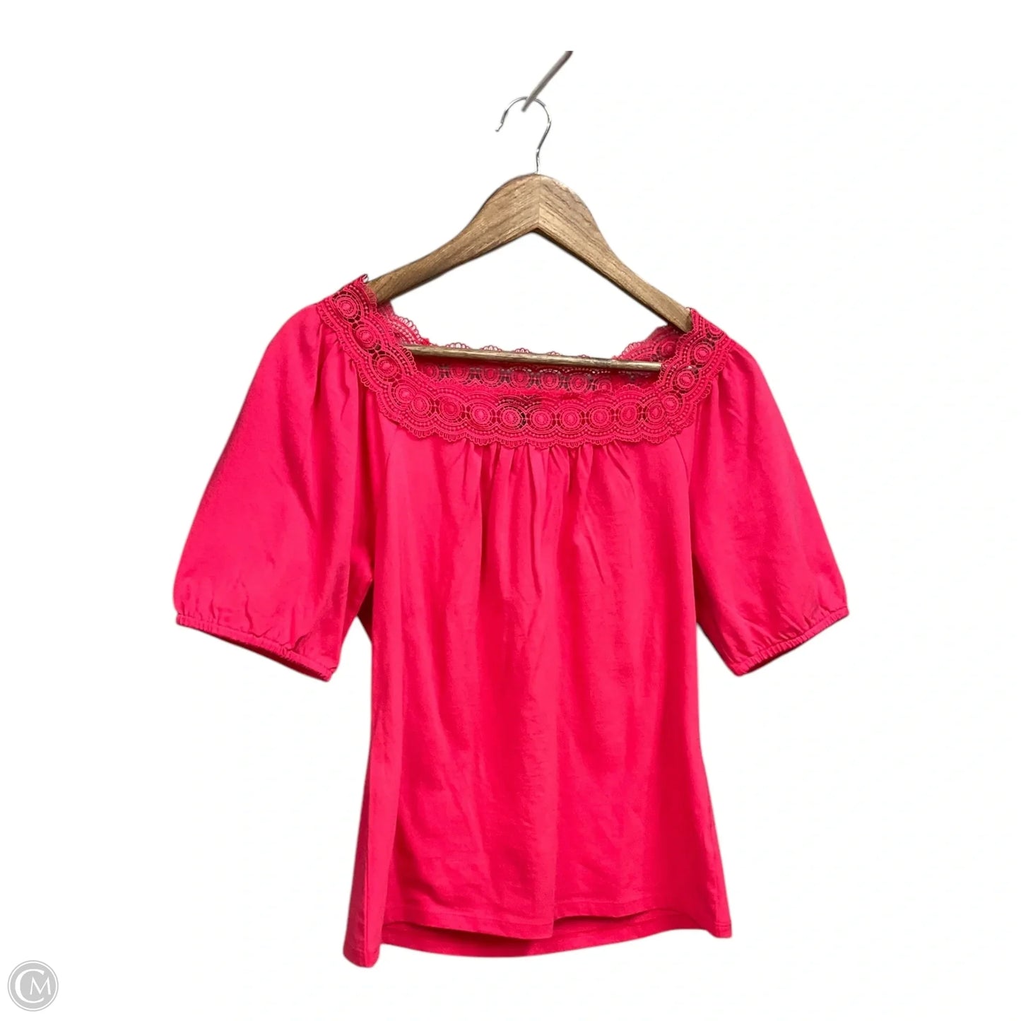 Top Short Sleeve By Talbots In Pink, Size: Xs