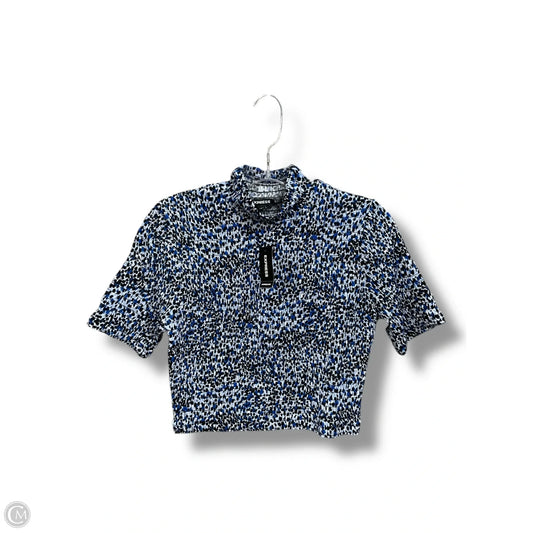 Top Short Sleeve By Express In Blue, Size: S
