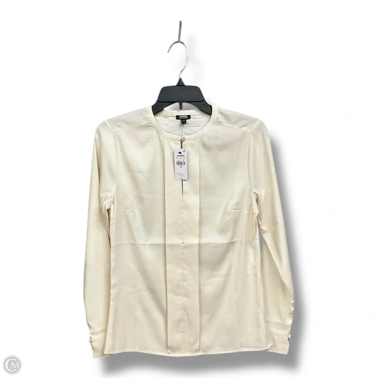 Blouse Long Sleeve By Express In Ivory, Size: Xs