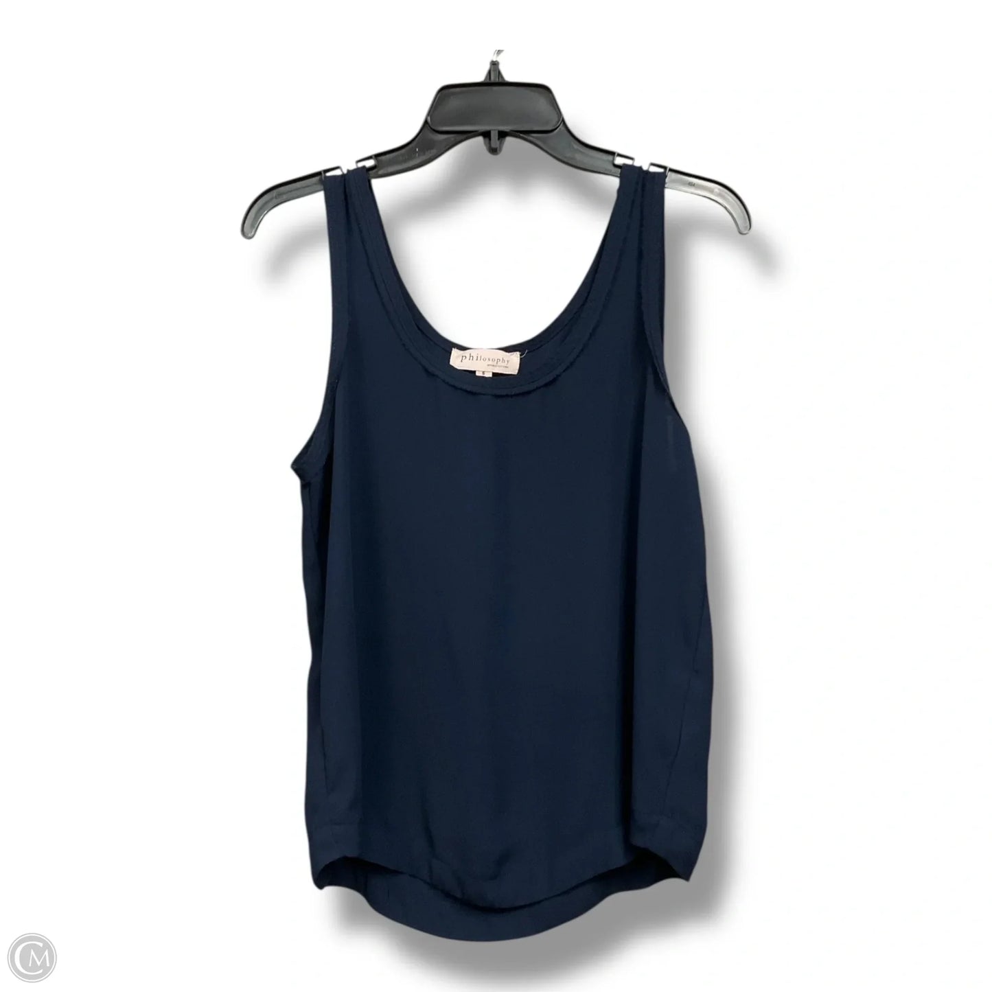 Blouse Sleeveless By Philosophy In Navy, Size: S