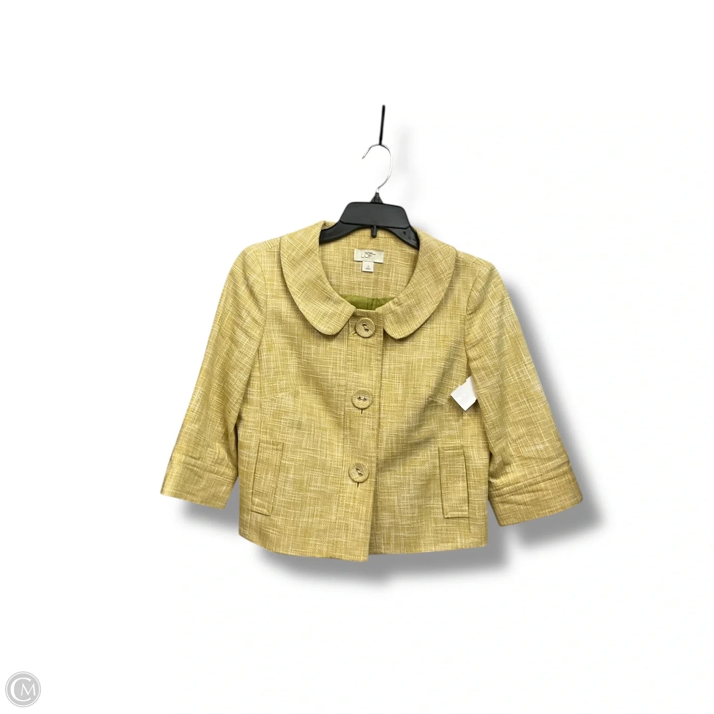 Jacket Other By Loft In Yellow, Size: 4