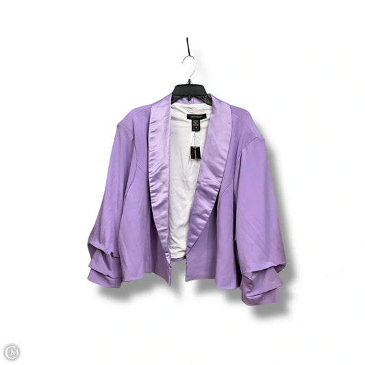 Blazer By Ashley Stewart In Purple, Size: 16