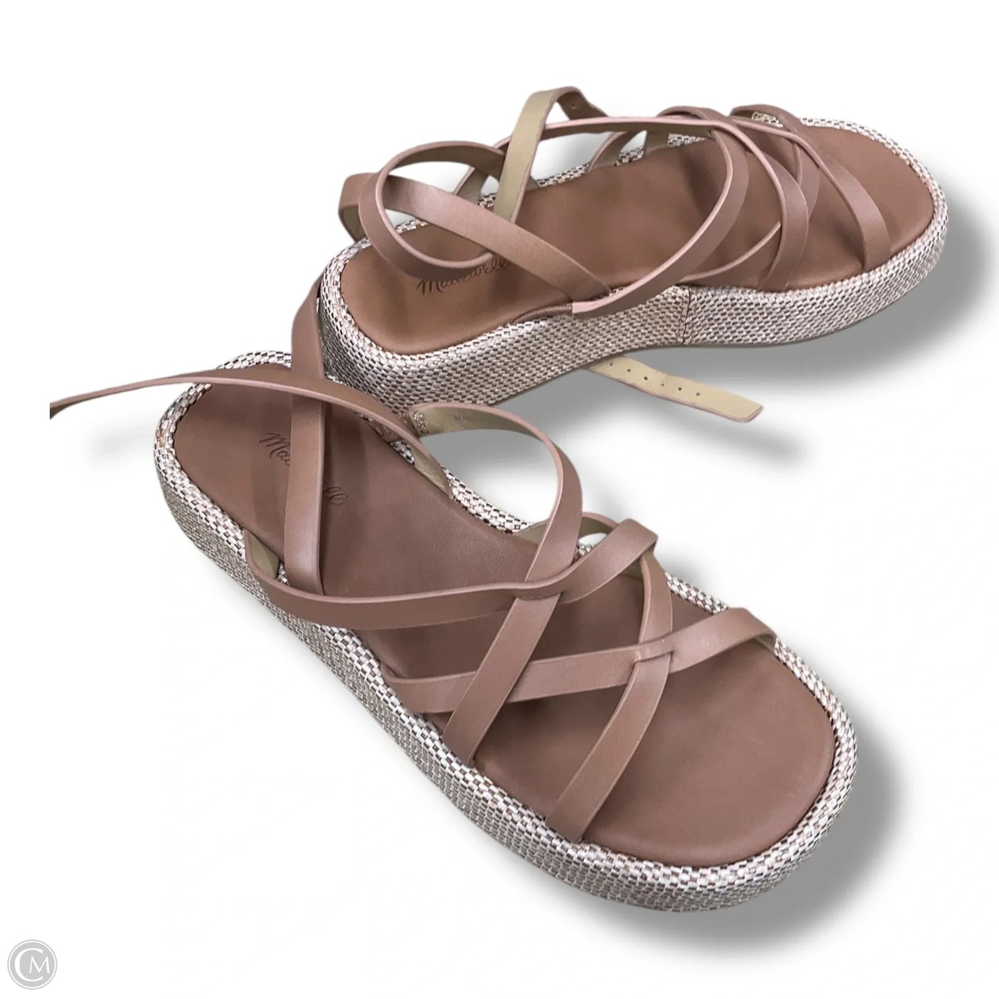 Sandals Heels Platform By Madewell In Tan, Size: 6.5