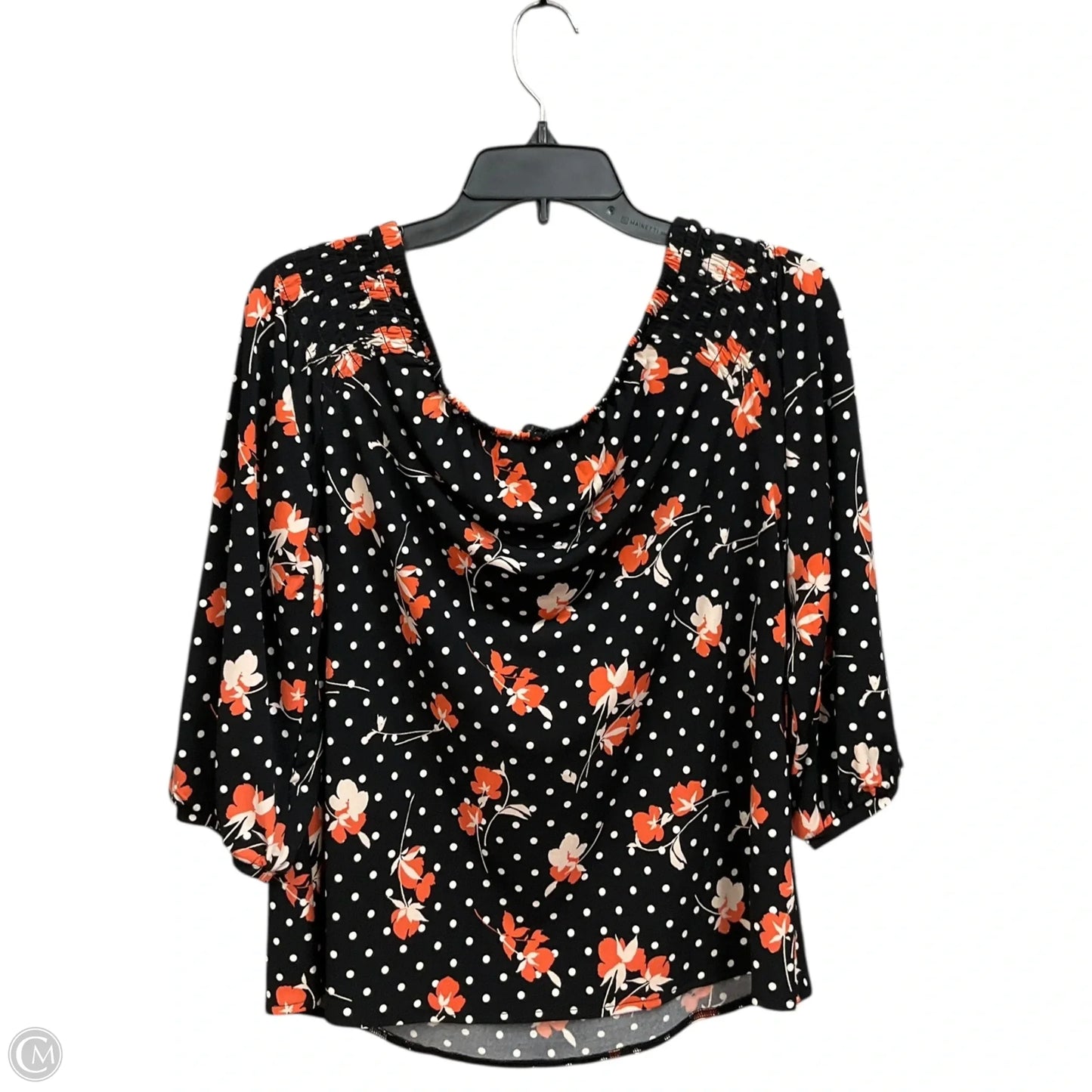 Top 3/4 Sleeve By Ann Taylor In Multi-colored, Size: M