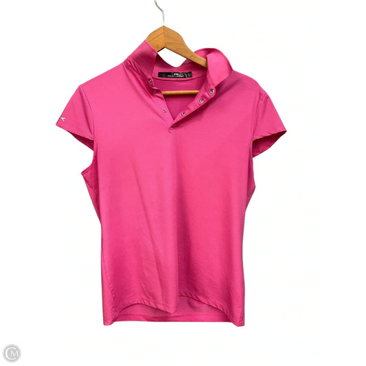 Athletic Top Short Sleeve By Ralph Lauren In Pink, Size: L