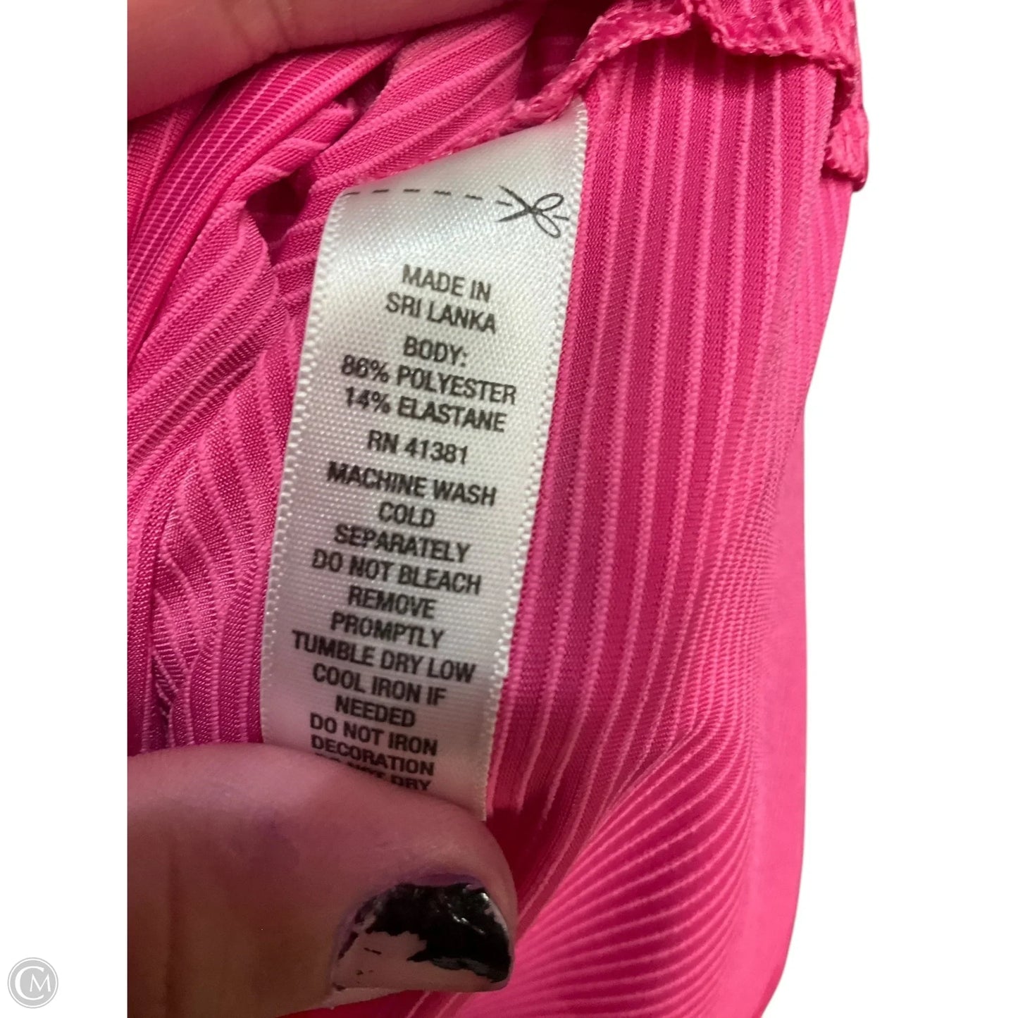 Athletic Top Short Sleeve By Ralph Lauren In Pink, Size: L