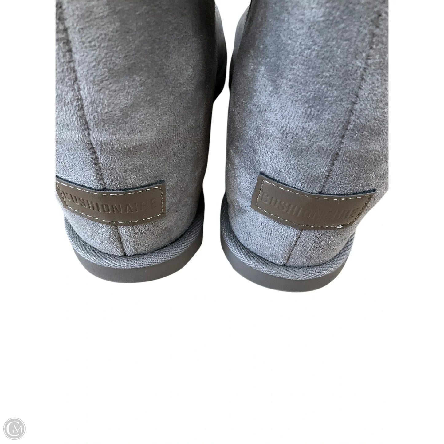 Boots Ankle Heels By Cushionaire In Grey, Size: 8.5
