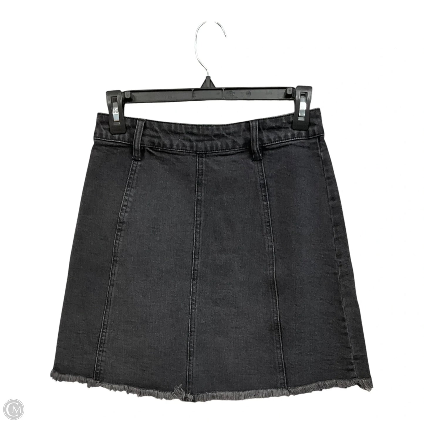 Skirt Midi By Miami In Black Denim, Size: S