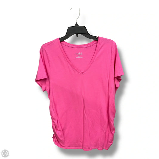 Maternity Top Short Sleeve By Isabel Maternity, Size: Xxl