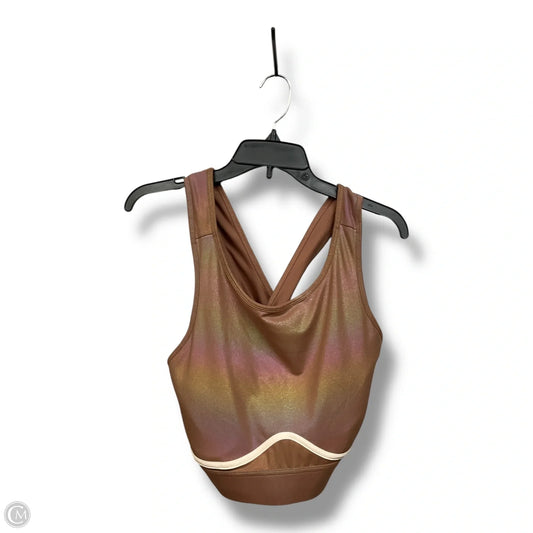 Athletic Bra By Fabletics In Brown, Size: 1x
