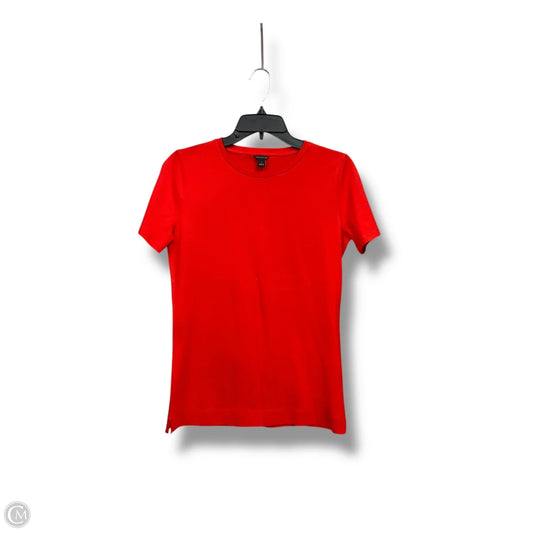 Top Short Sleeve Basic By Ann Taylor In Red, Size: S