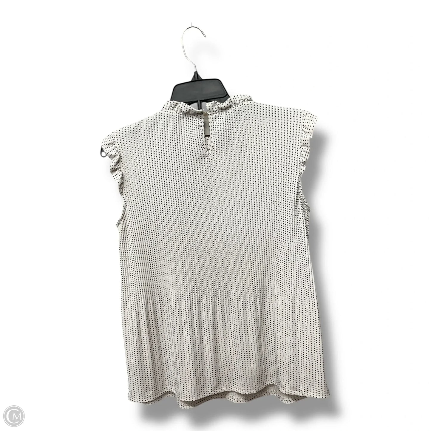 Top Sleeveless By Adrianna Papell In Polkadot Pattern, Size: M