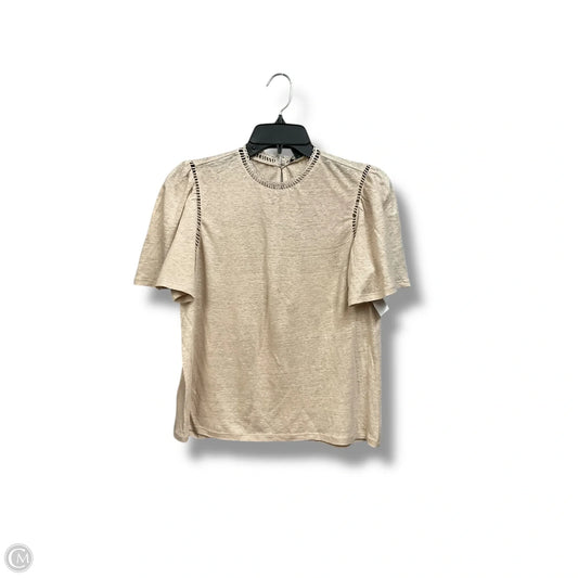 Top Short Sleeve Basic By Ann Taylor In Brown, Size: Xs