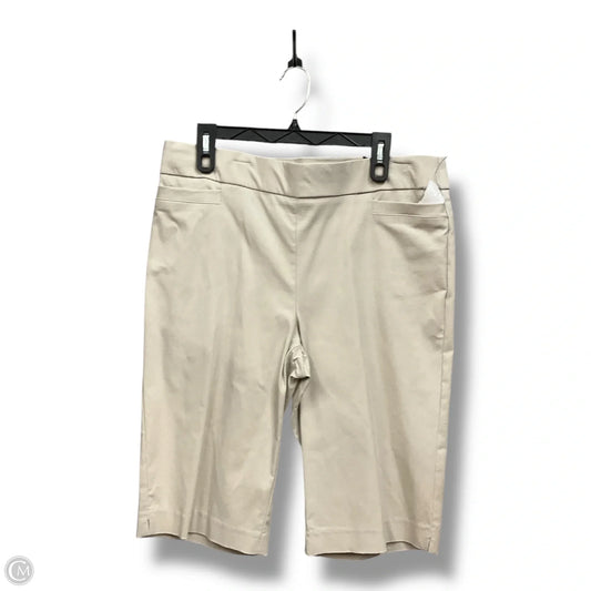 Shorts By Dana Buchman In Tan, Size: L