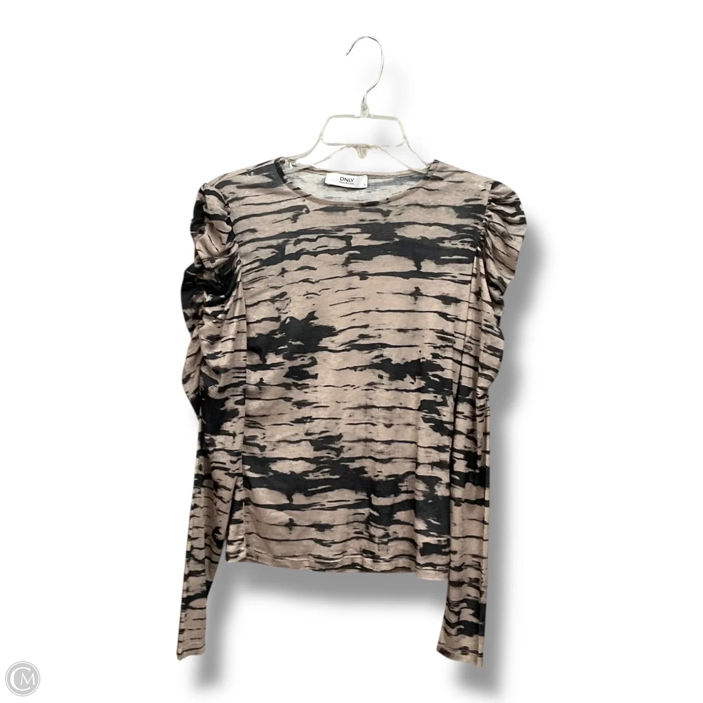 Top Long Sleeve By Clothes Mentor In Black & Brown, Size: S