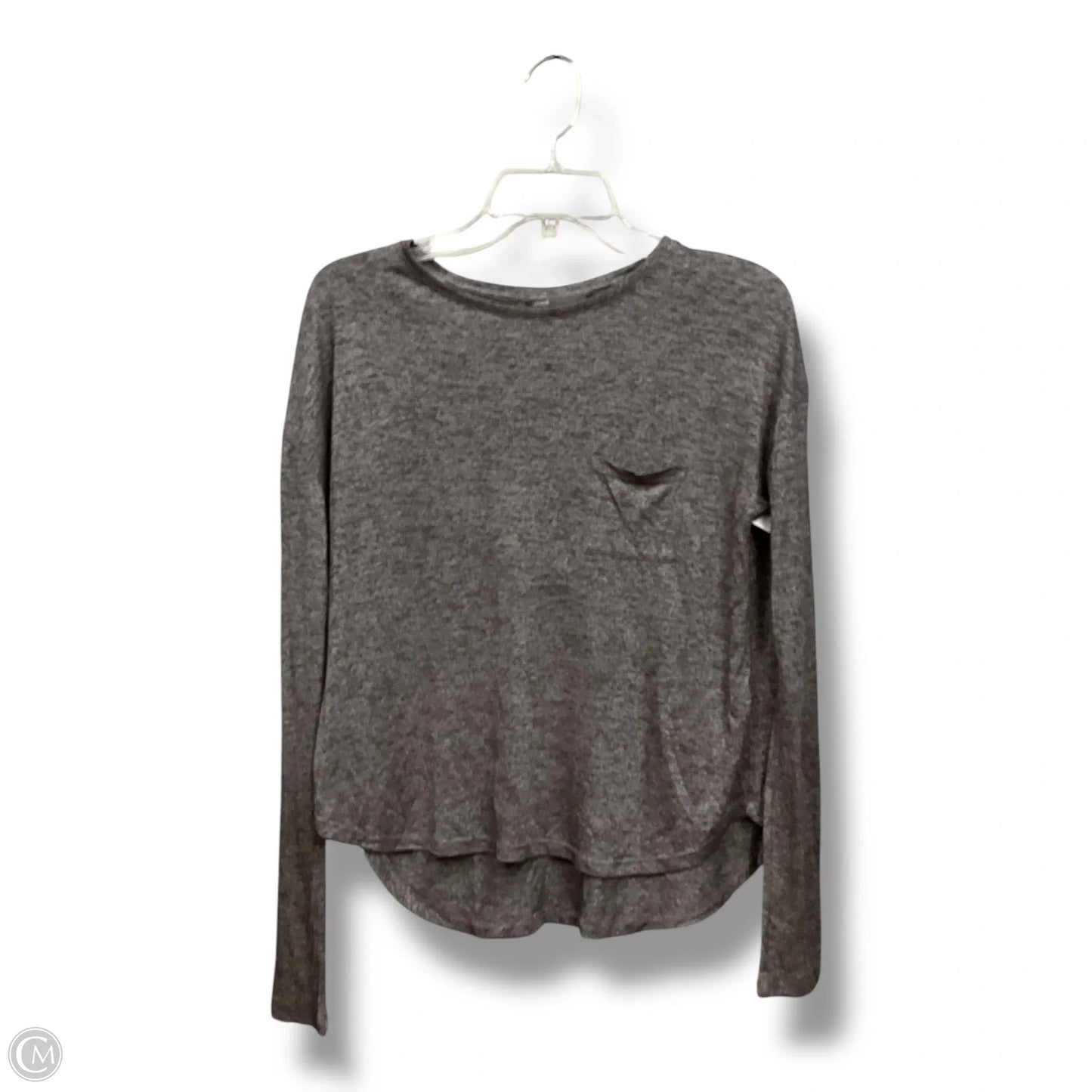 Top Long Sleeve By Vince In Grey, Size: Xs