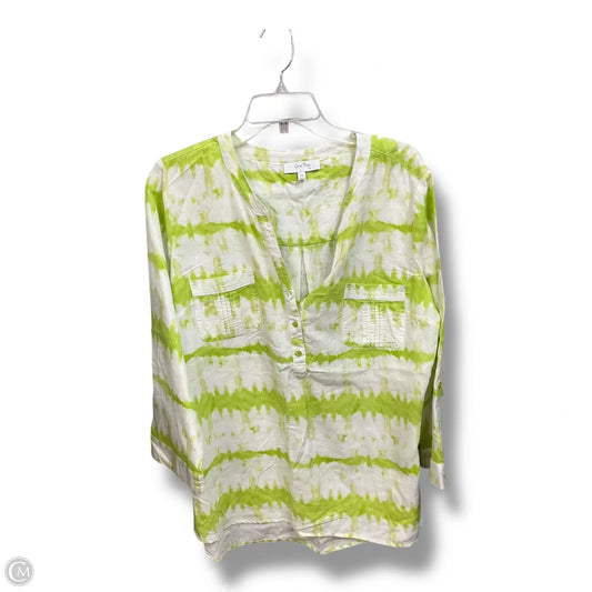 Top 3/4 Sleeve By Coral Bay In Green, Size: Xl