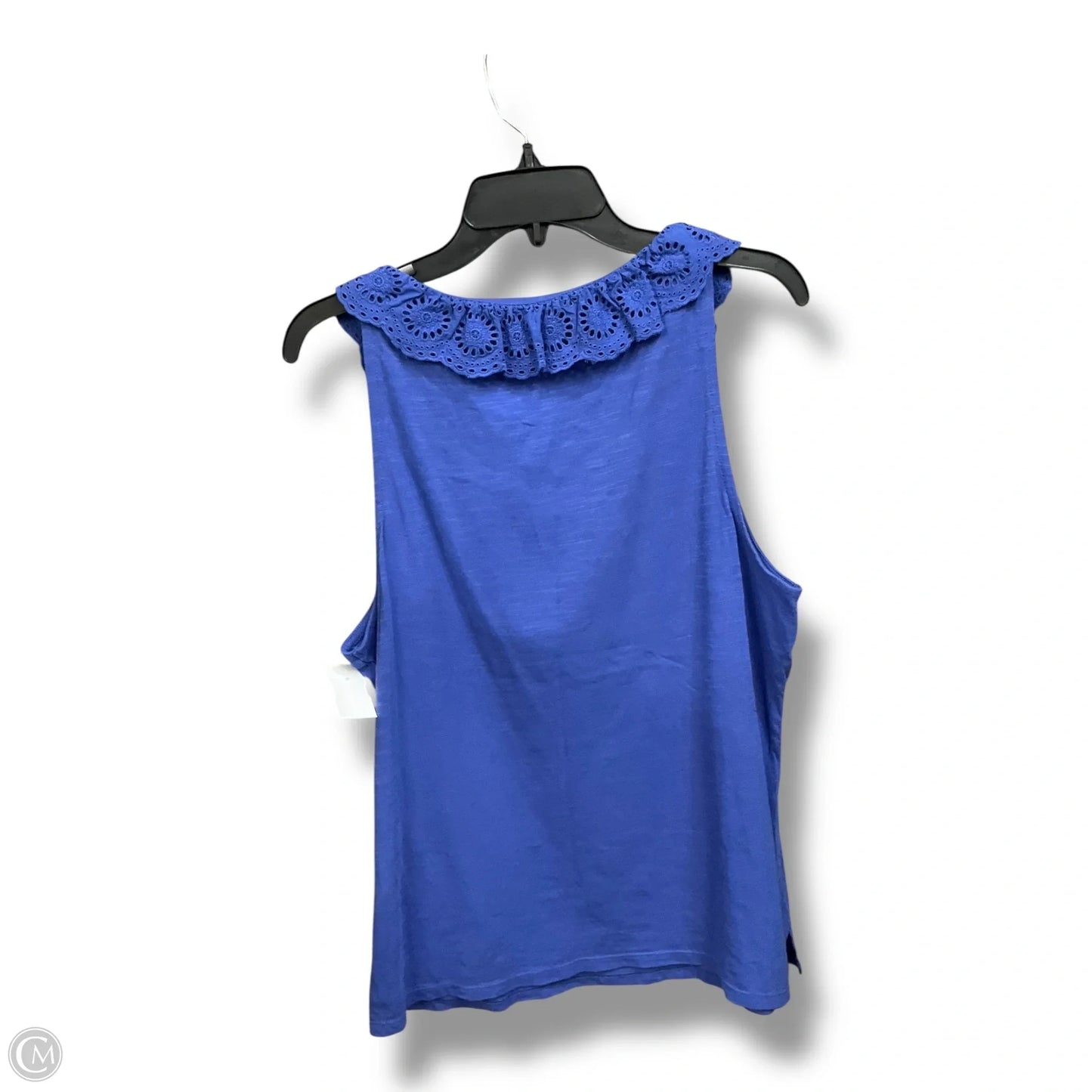 Top Sleeveless By Talbots In Blue, Size: Xl