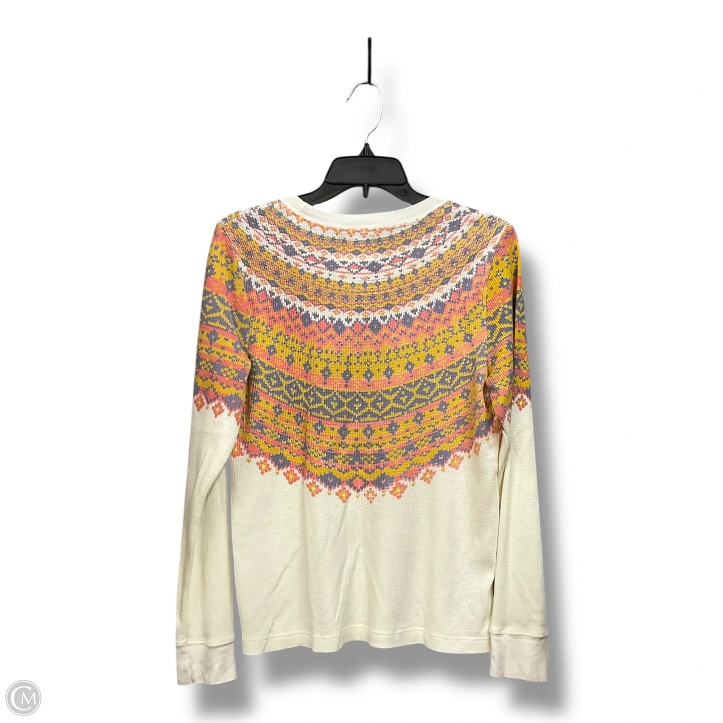 Top Long Sleeve By Anthropologie In Multi-colored, Size: M