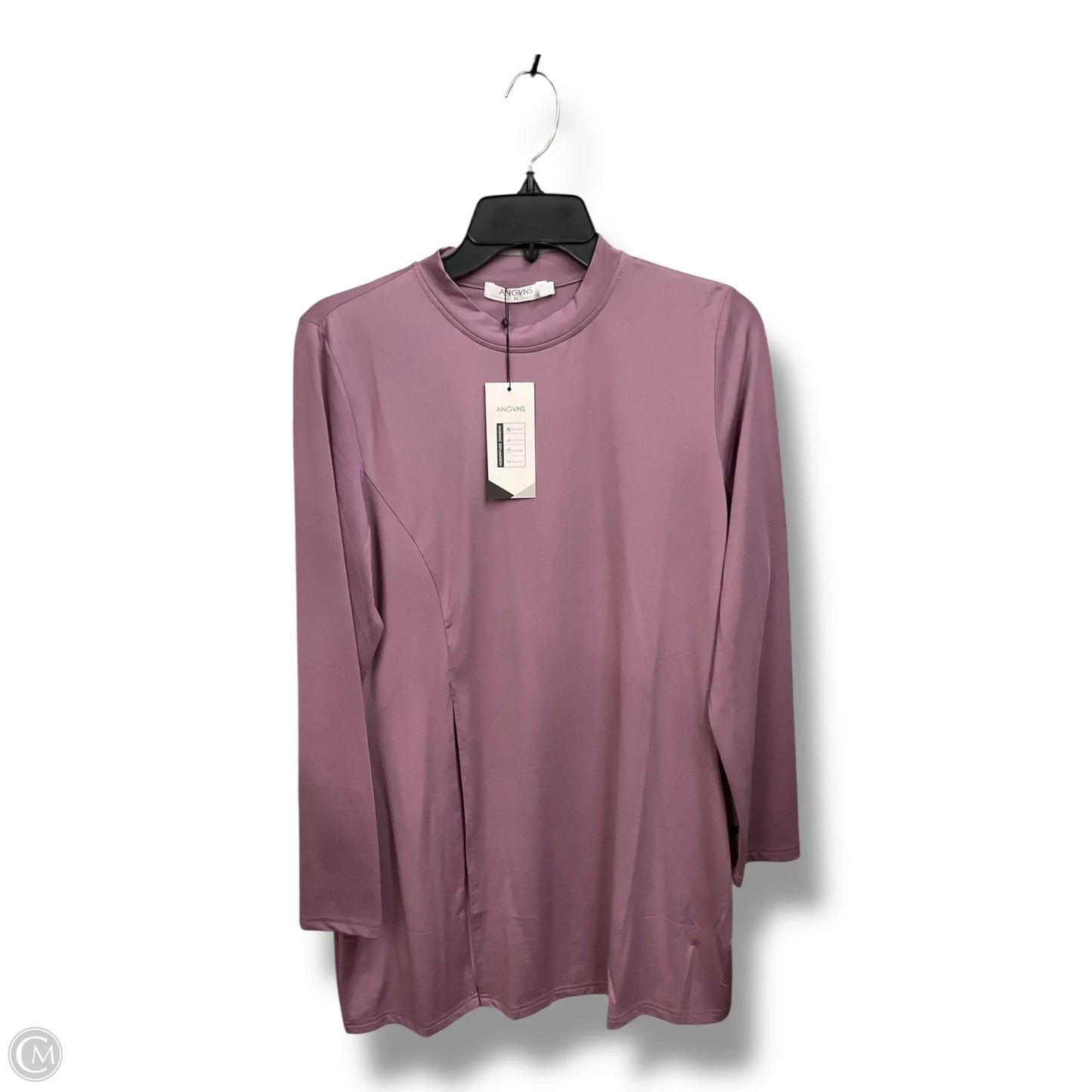 Tunic Long Sleeve By Clothes Mentor In Purple, Size: Xl