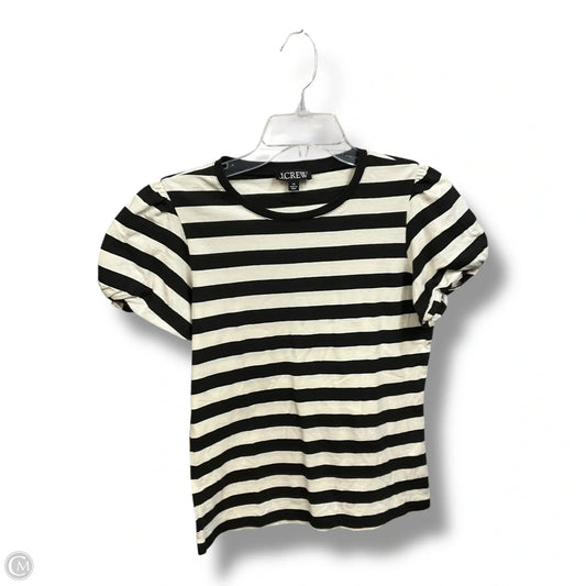 Top Short Sleeve By J. Crew In Striped Pattern, Size: Xs
