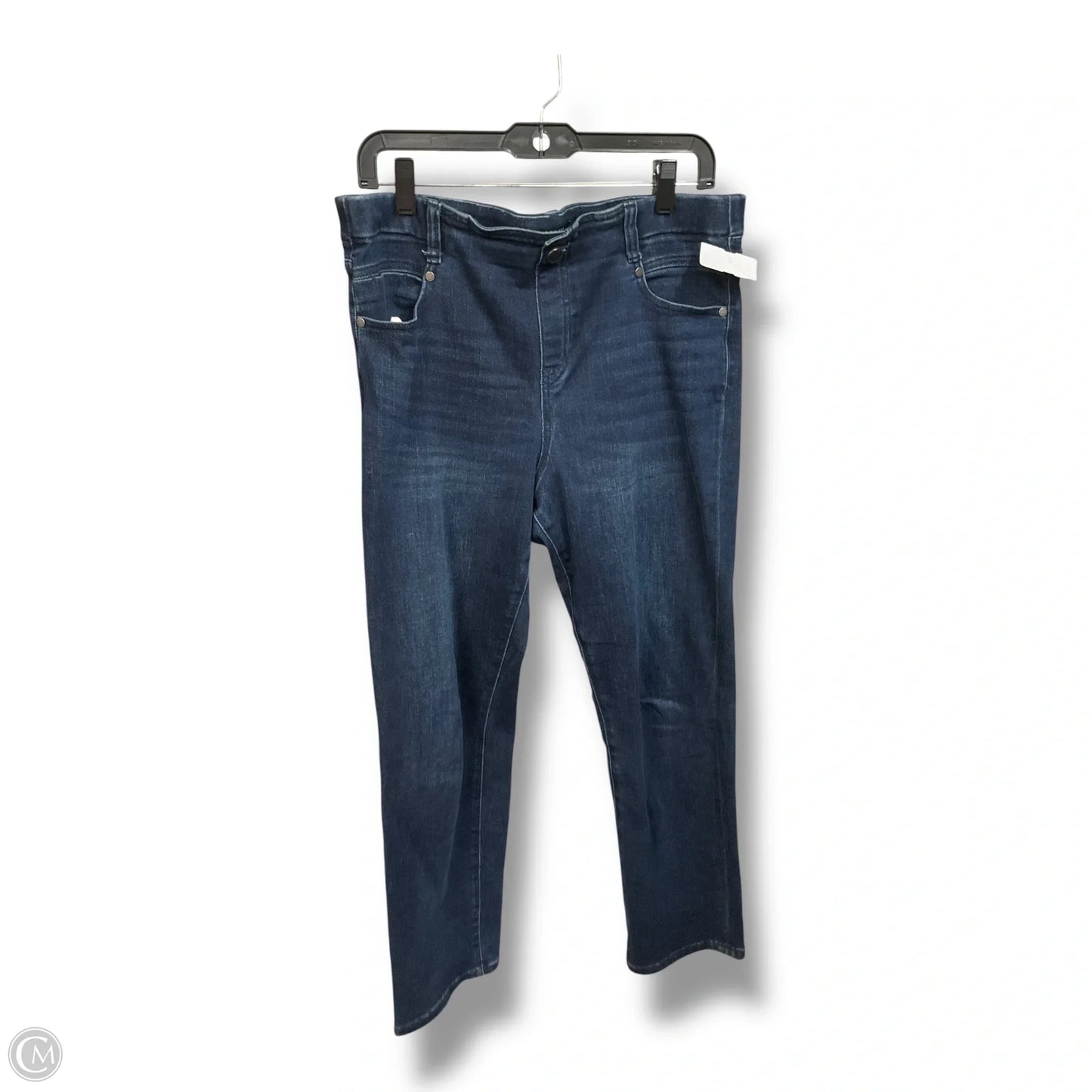 Jeans Skinny By Liverpool In Blue Denim, Size: 12