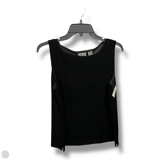 Top Sleeveless Basic By Chicos In Black, Size: L
