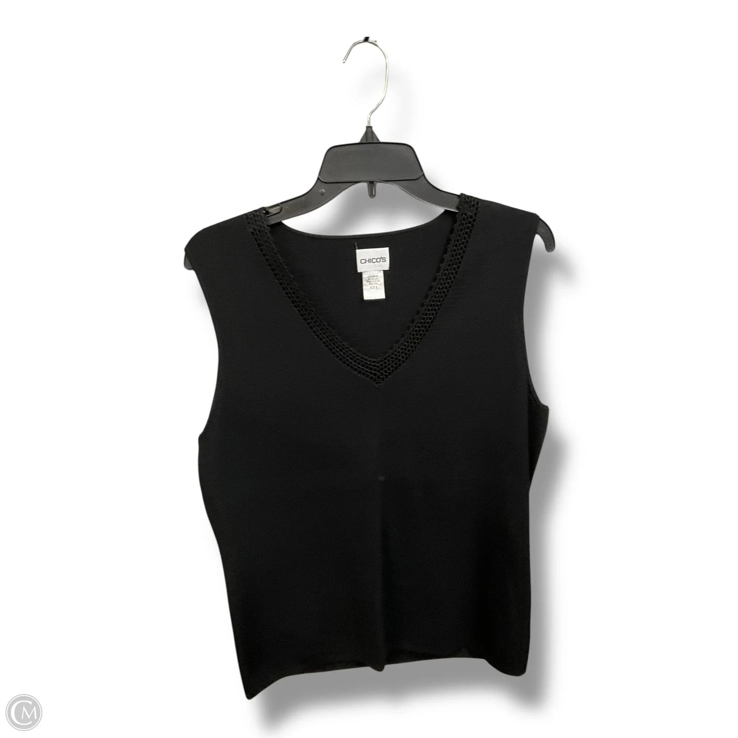 Top Sleeveless Basic By Chicos In Black, Size: Xl