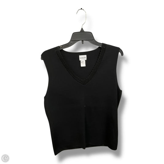 Top Sleeveless Basic By Chicos In Black, Size: Xl