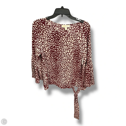 Top Long Sleeve By Michael By Michael Kors In Multi-colored, Size: M