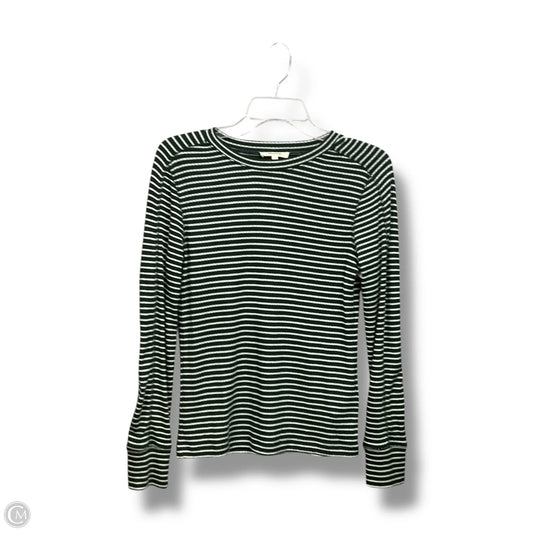 Top Long Sleeve By Madewell In Striped Pattern, Size: M