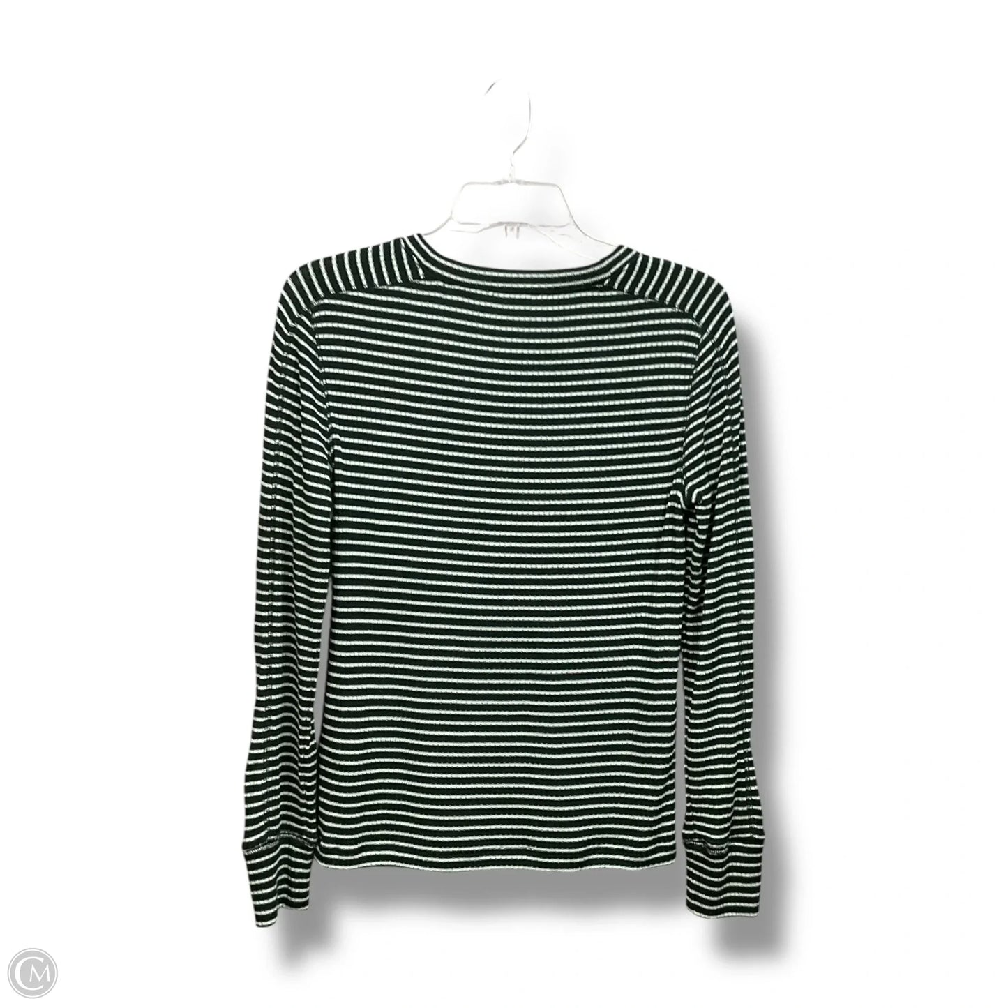 Top Long Sleeve By Madewell In Striped Pattern, Size: M