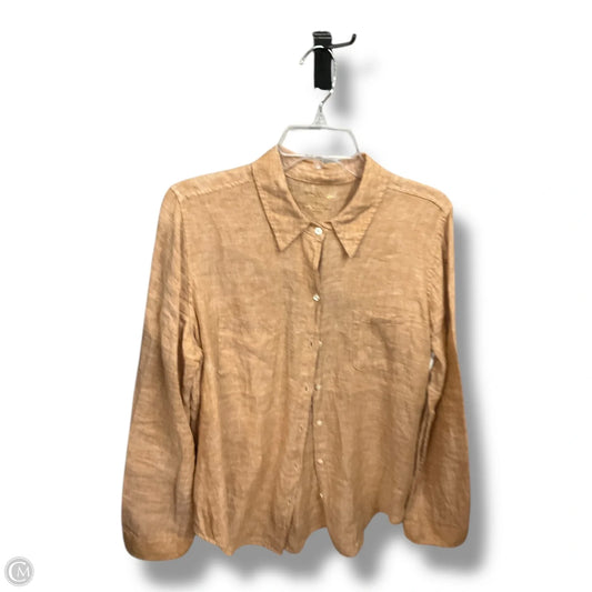 Blouse Designer By Lilly Pulitzer In Brown, Size: L