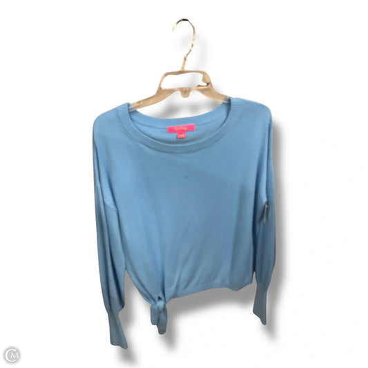 Top Long Sleeve Designer By Lilly Pulitzer In Blue, Size: M