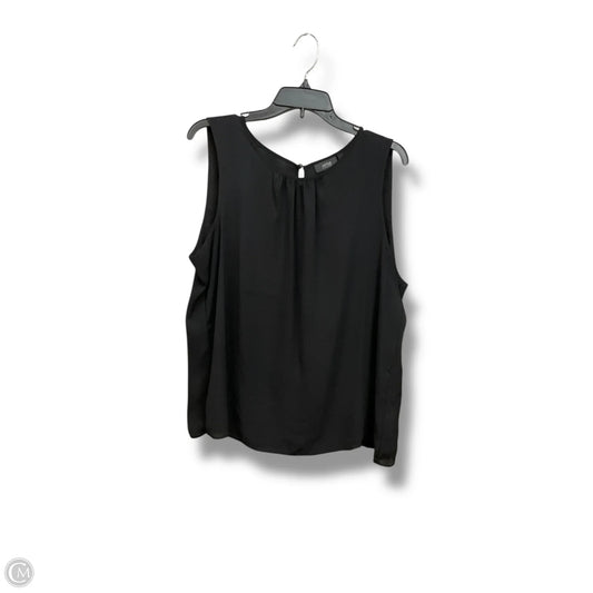 Blouse Sleeveless By Apt 9 In Black, Size: Xl