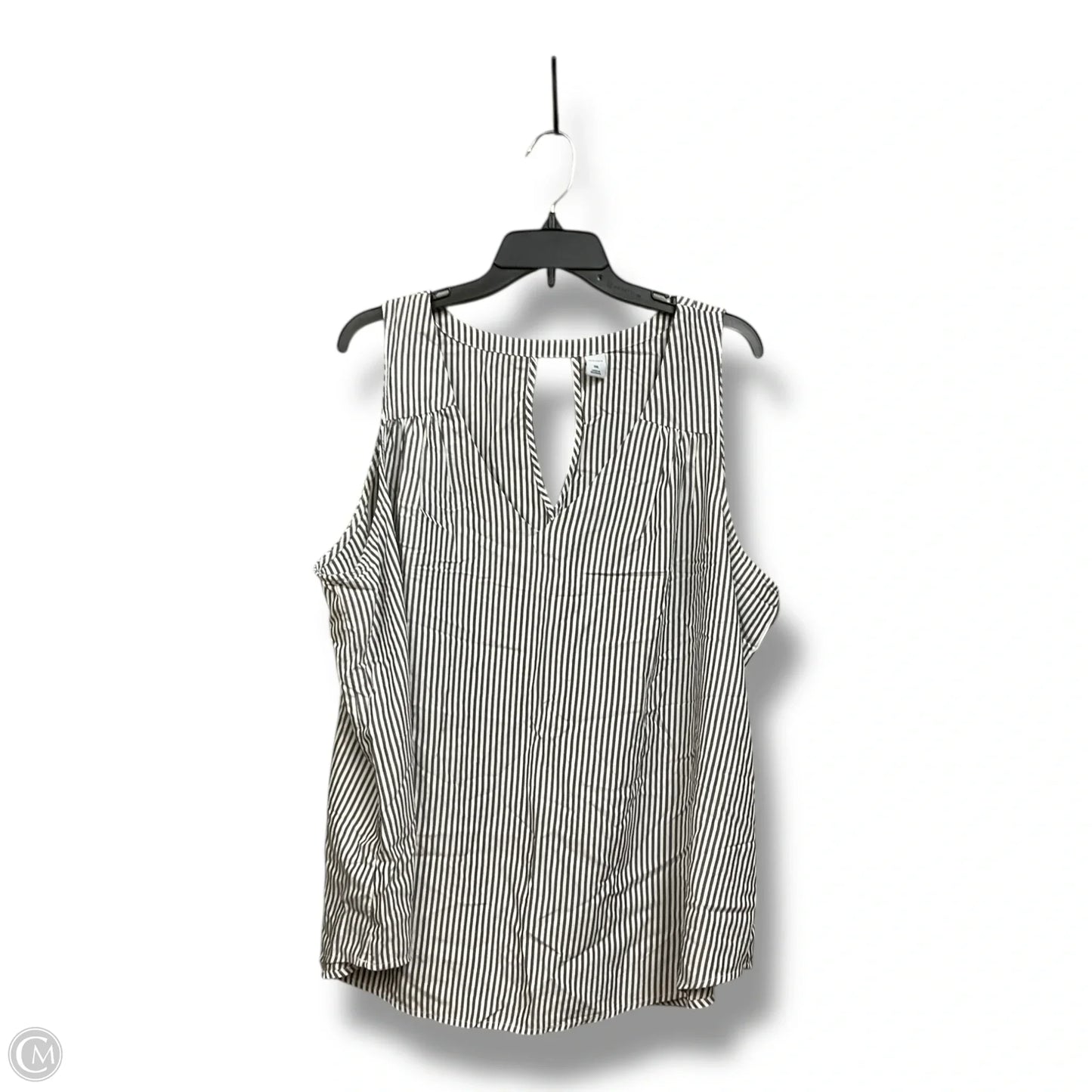 Top Sleeveless By Old Navy In Striped Pattern, Size: Xxl