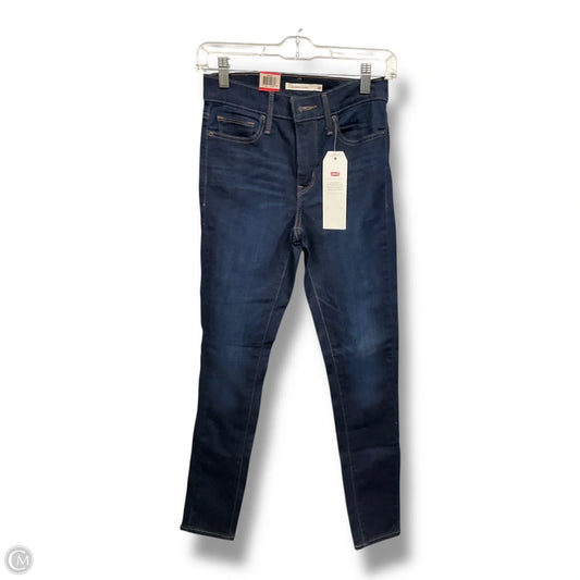 Jeans Skinny By Levis In Blue Denim, Size: 4