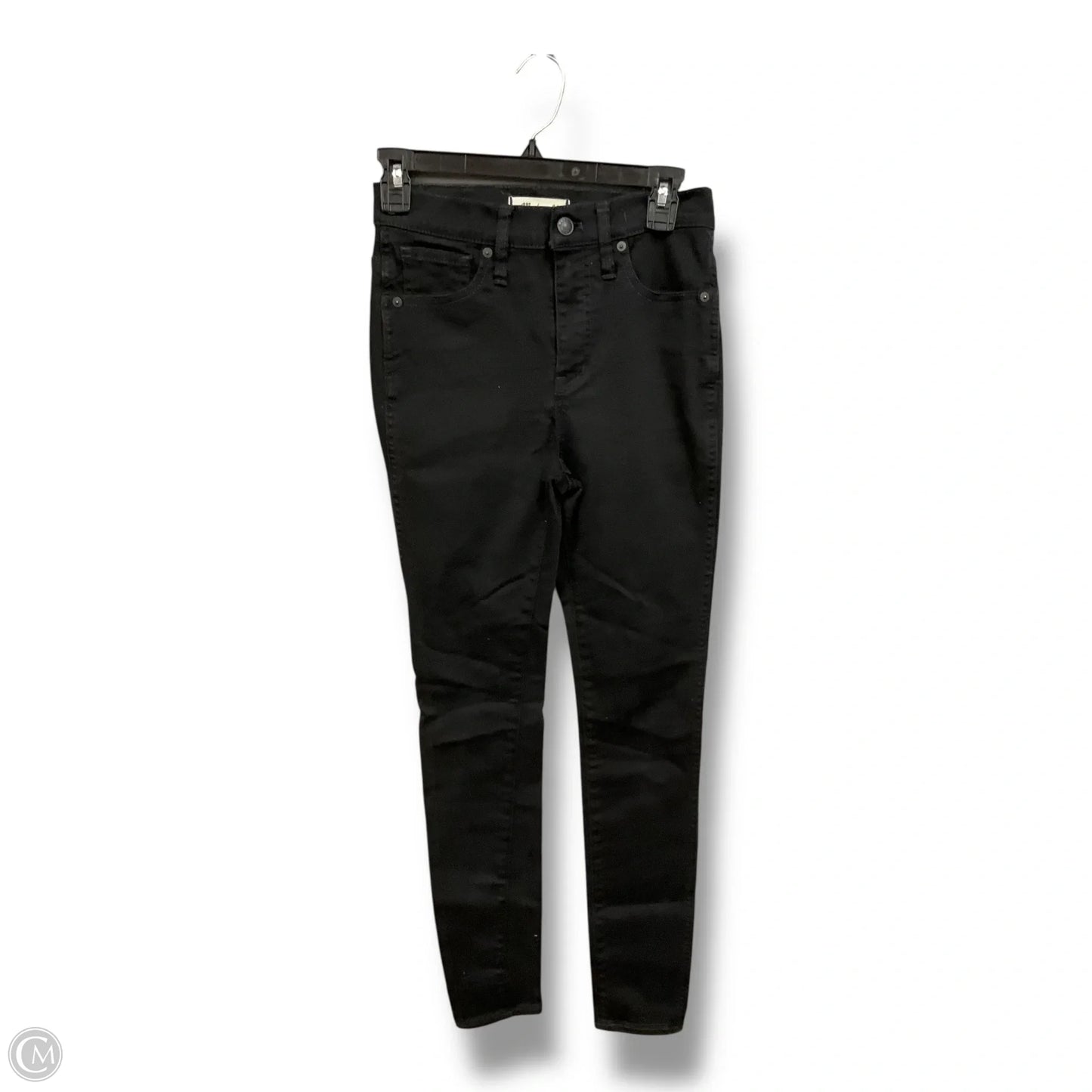 Jeans Skinny By Madewell In Black Denim, Size: 4