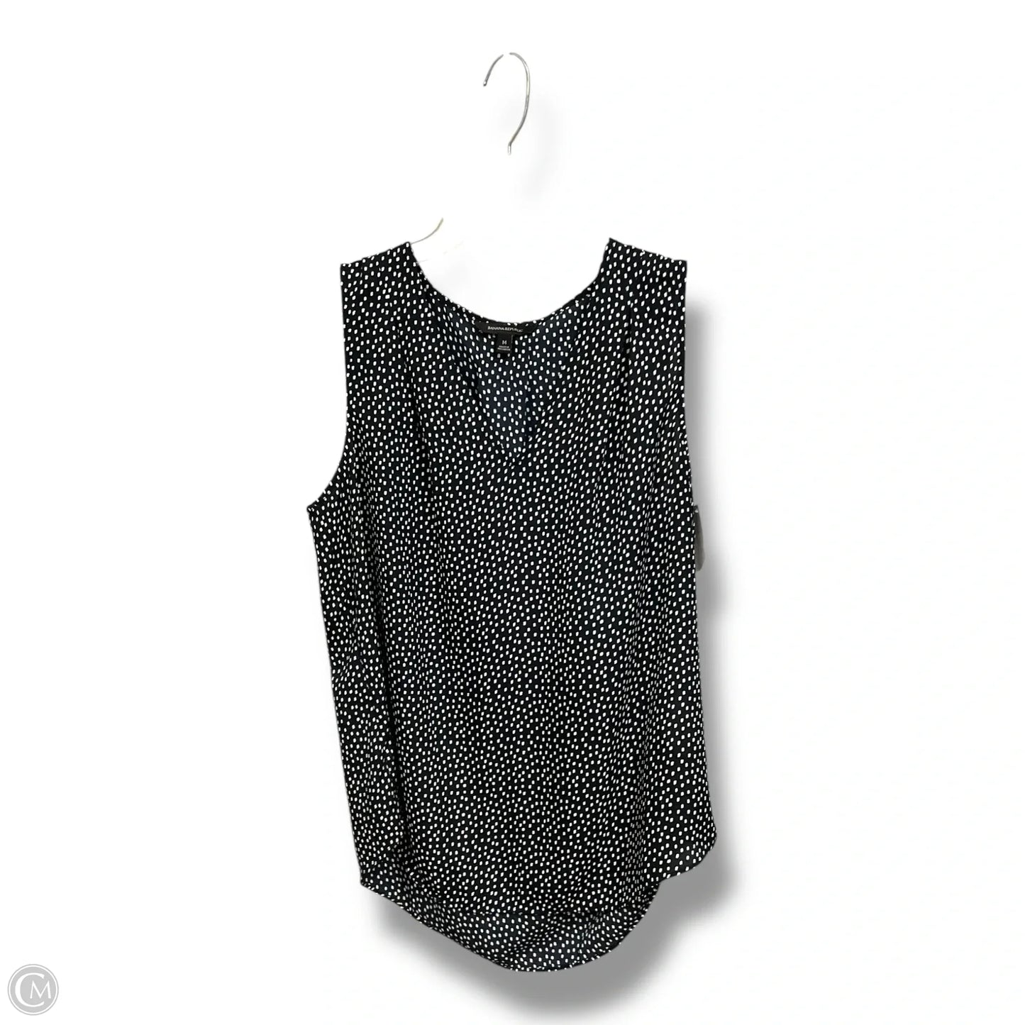 Top Sleeveless By Banana Republic In Polkadot Pattern, Size: M