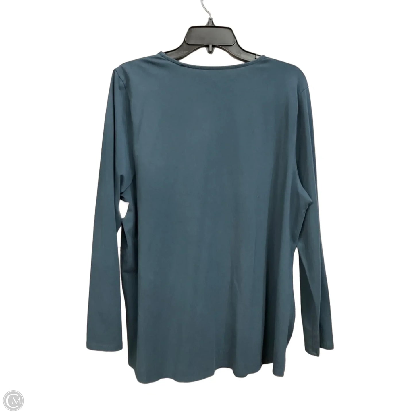 Top Long Sleeve By Pure Jill In Navy, Size: Xl