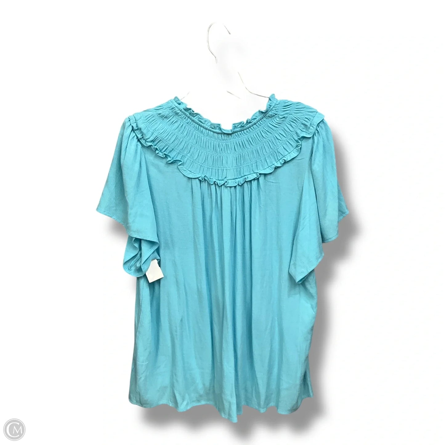 Top Short Sleeve By Torrid In Blue, Size: 2x