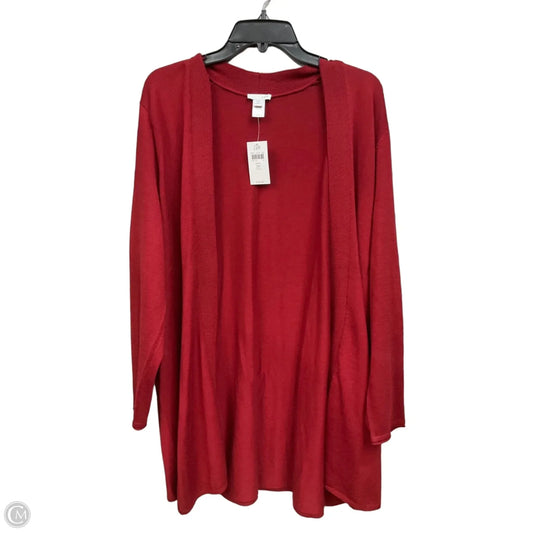 Cardigan By J. Jill In Red, Size: 2x