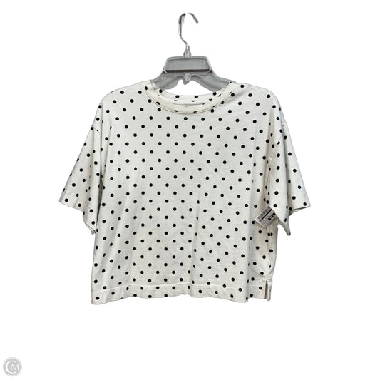 Top Short Sleeve By Loft In Polkadot Pattern, Size: S