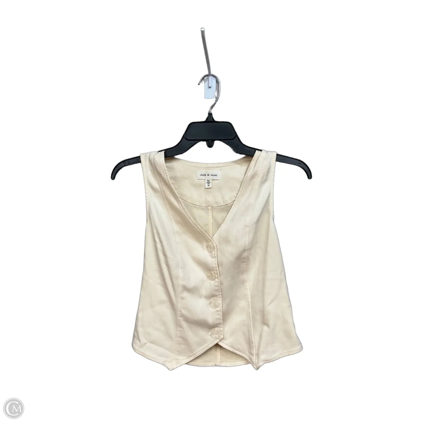 Vest Other By Cloth And Stone In Cream, Size: Xs