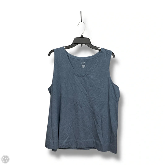 Top Sleeveless Basic By Pure Jill In Blue, Size: Xl